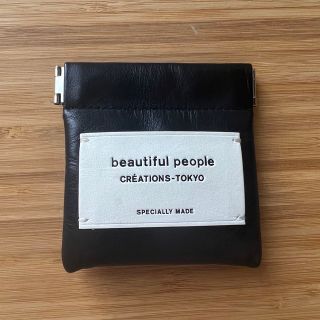 ビューティフルピープル(beautiful people)のbeautiful people レザー スモールケース　ブラック(コインケース)