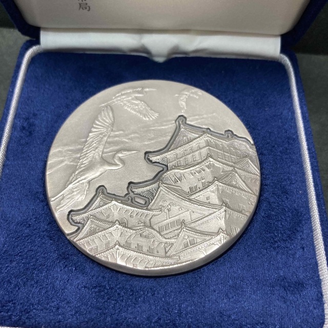 純銀》国宝章牌 姫路城 純銀メダル160g 純銀 sv1000 造幣局 新しい