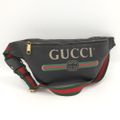 GUCCI ボディバッグ シェリーライン グッチプリント 493869 ブラック