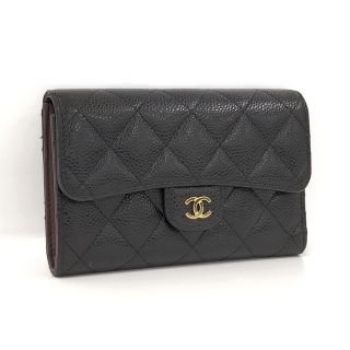 シャネル(CHANEL)のCHANEL ミディアム フラップ ウォレット 三つ折り財布 マトラッセ(財布)