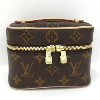 ルイヴィトン(LOUIS VUITTON)のLOUIS VUITTON ニースナノ ミニバニティ モノグラム レザー(ポーチ)