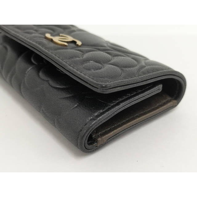 CHANEL - CHANEL カメリア 6連キーケース レザー ブラックの通販 CHANEL - CHANEL カメリア 6連キーケース レザー ブラックの通販