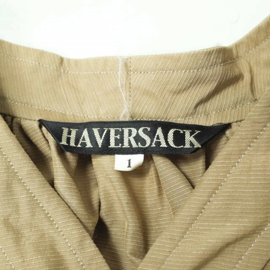 HAVERSACK ハバーザック 日本製 グログランフロントポケットノースリーブワンピース 642000 1 ベージュ ベスト トップス【HAVERSACK】 2