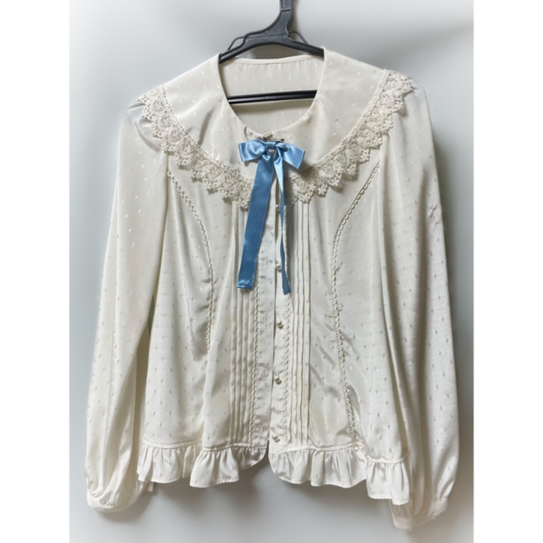 Angelic Pretty(アンジェリックプリティー)の【みるく【まとめ買い値引き・期間限定出品】様専用】JSK+ブラウス セット レディースのワンピース(ひざ丈ワンピース)の商品写真