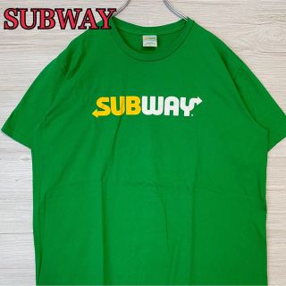 【入手困難】SUBWAY サブウェイ　Tシャツ　XLサイズ　センターロゴ　一点物(Tシャツ/カットソー(半袖/袖なし))