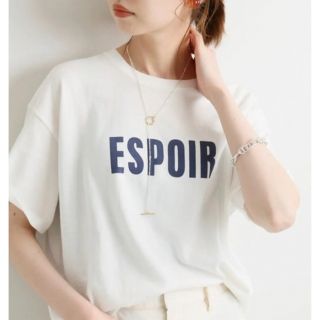 イエナ(IENA)のIENA ESPOIR Tシャツ◆ロゴTシャツ(Tシャツ/カットソー(半袖/袖なし))