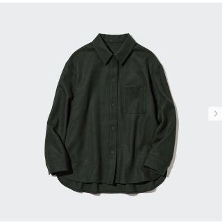 ユニクロ(UNIQLO)のユニクロ　ブラッシュドジャージーシャツジャケット(シャツ/ブラウス(長袖/七分))