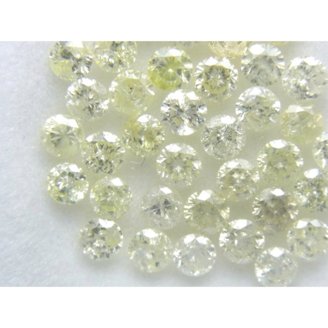 薄目のイエローカラー系 合計2.02ct 天然ダイヤルース