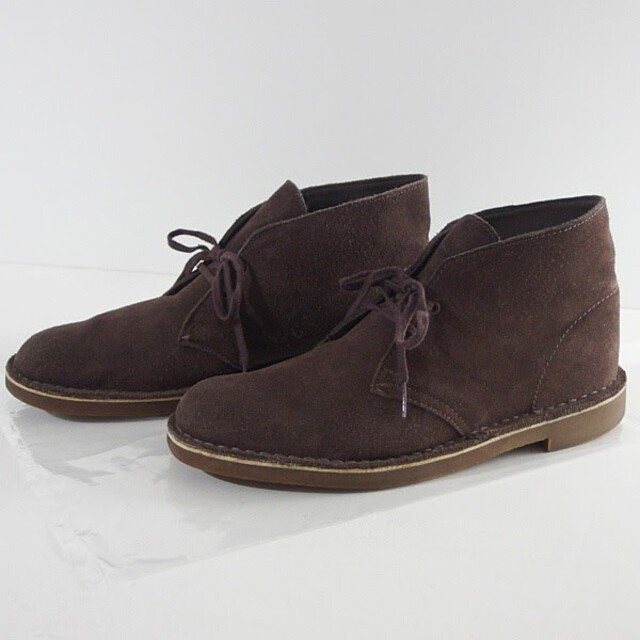 Clarks(クラークス)のメンズ　●クラークス　デザートブーツ　２７～２７.５●　ダークブラウン　匿名配送 メンズの靴/シューズ(ブーツ)の商品写真