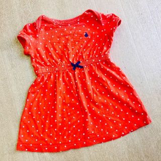 カーターズ(carter's)の70 ベビー服　女の子　ワンピース　ドット　水玉(ワンピース)