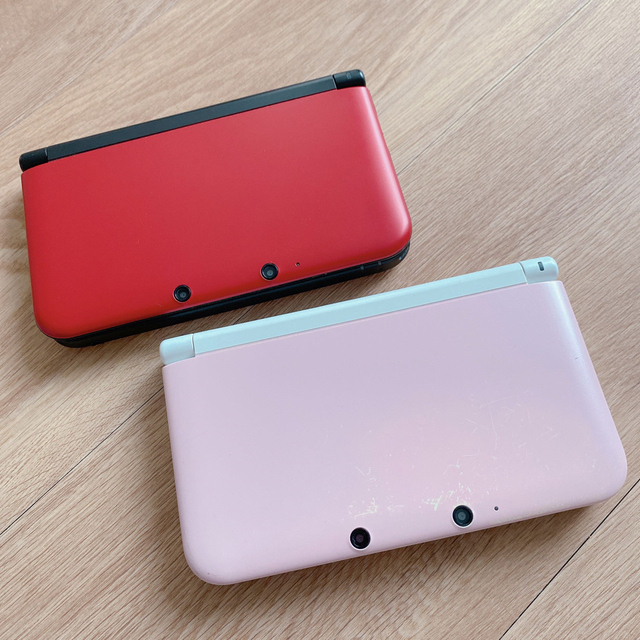 値下げ【超お得】3DSLLすぐに2人で遊べるセット！ｱﾀﾞﾌﾟﾀｰ・拡張パット付