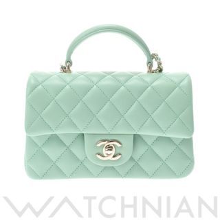 シャネル(CHANEL)の未使用 シャネル CHANEL AS2431 ランダム品番 レディース ショルダーバッグ マトラッセ ライトグリーン /ゴールド金具 ラムスキン(ショルダーバッグ)