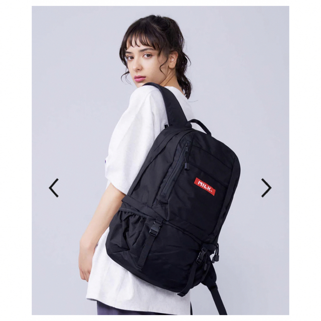 MILKFED.(ミルクフェド)のBIG BACKPACK BAR 2 MILKFED リュック レディースのバッグ(リュック/バックパック)の商品写真