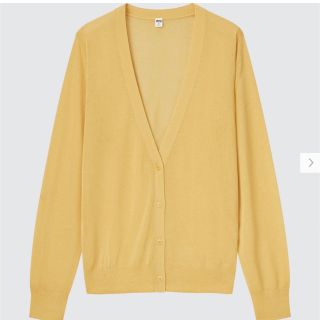 ユニクロ(UNIQLO)のユニクロ　ライトＶネックカーディガン（長袖）(カーディガン)