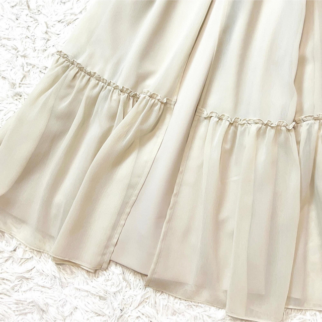 新品✨】Rene ルネ パール付き ワンピース ベージュ 34 S 高級ブランド