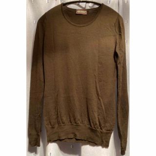 ジョンスメドレー(JOHN SMEDLEY)の美品 JOHN SMEDLEYジョンスメドレー ニット イギリス製 ブラウン(ニット/セーター)