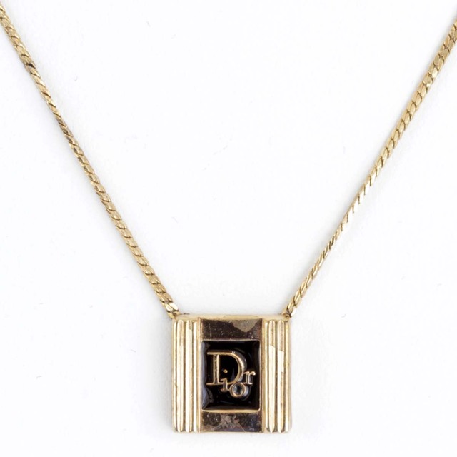 USED』 メタル Christian Dior ネックレス ヴィンテージ-