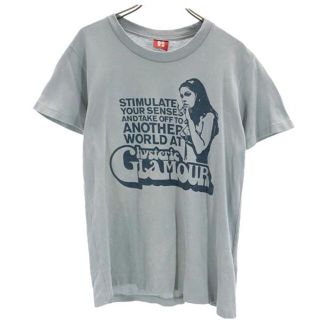 ヒステリックグラマー(HYSTERIC GLAMOUR)のヒステリックグラマー 日本製 ロゴプリント 半袖 Tシャツ グレー系 HYSTERIC GLAMOUR レディース 【中古】  【230505】 メール便可(Tシャツ(半袖/袖なし))