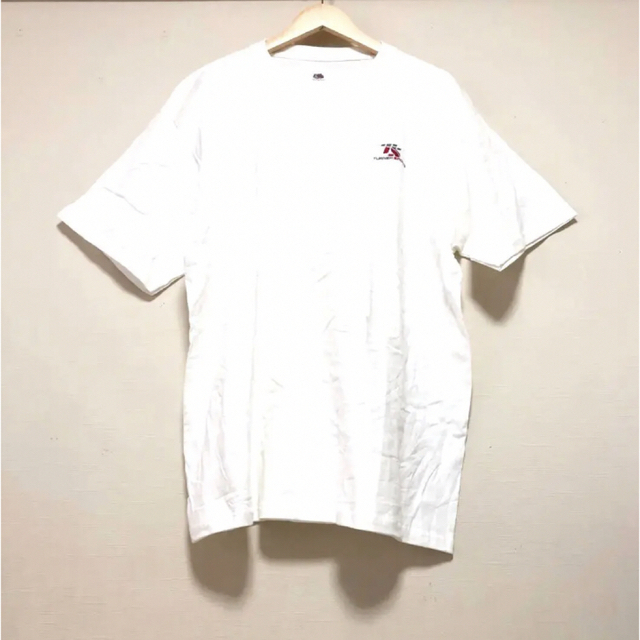 FRUIT OF THE LOOM(フルーツオブザルーム)の古着　フルーツオブザルーム　ホワイト　Tシャツ　無地　ビッグサイズ　XL US メンズのトップス(Tシャツ/カットソー(半袖/袖なし))の商品写真