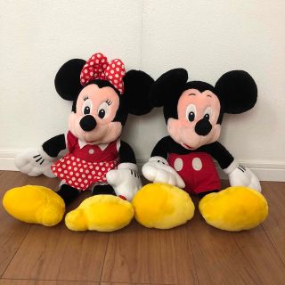 ディズニー(Disney)のミッキー&ミニー　ぬいぐるみ(ぬいぐるみ)