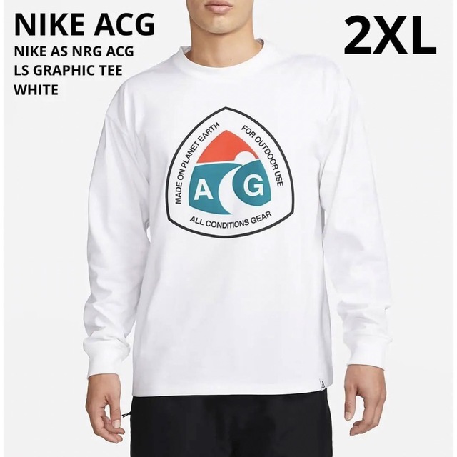 NIKE AS NRG ACG LS GRAPHIC TEE WHITE