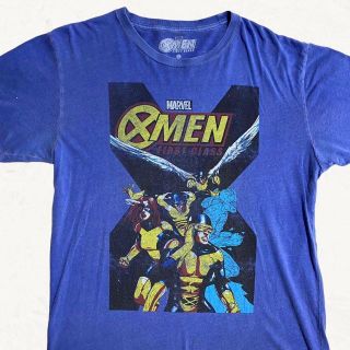 JLW MARVEL ビンテージ   青 マーベル　X-MEN　キャラ Tシャツ(Tシャツ/カットソー(半袖/袖なし))