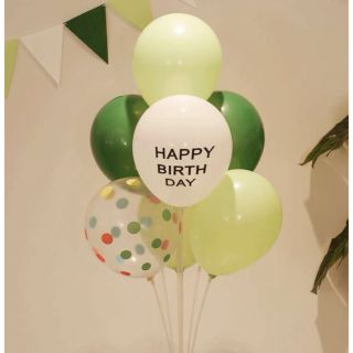 バルーンセット　グリーン　誕生日(その他)