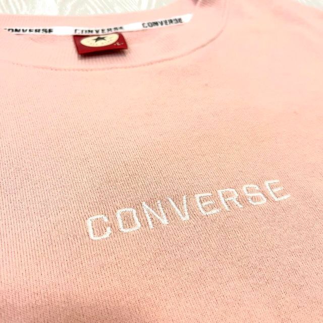 CONVERSE(コンバース)のコンバース　トレーナー　ピンク　ロゴ　サーフ系 メンズのトップス(スウェット)の商品写真