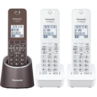 パナソニック(Panasonic)の新品パナソニック GDS18子機3台 ナンバーディスプレイ 留守電 迷惑電話対策(その他)