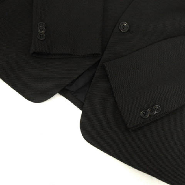 ARMANI COLLEZIONI(アルマーニ コレツィオーニ)のARMANI COLLEZIONI スーツ 斜めストライプ 黒 グレー 48 メンズのスーツ(スーツジャケット)の商品写真