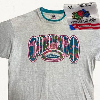 JLQ ビンテージ 90s リンガー　レイヤード　コロラド　スーベニア Tシャツ(Tシャツ/カットソー(半袖/袖なし))