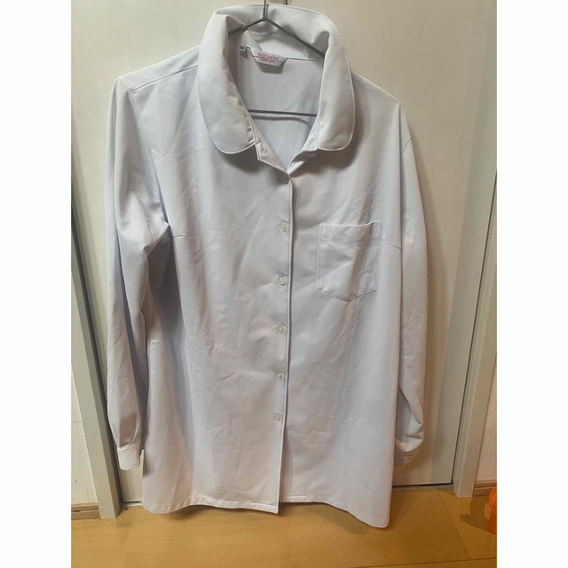 白色スクールシャツ180Bサイズ レディースのトップス(シャツ/ブラウス(長袖/七分))の商品写真