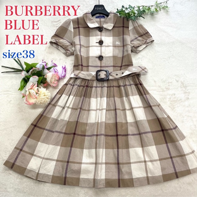 BURBERRY チェック ワンピース 桐谷美玲着用 バーバリーワンピース ...