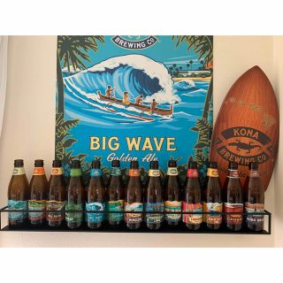 コナ(Kona)のコナビール　BIG  WAVE  ブリキの飾り物(アルコールグッズ)