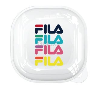 ギャラクシー(Galaxy)のGalaxy Buds2 case ケース FILA Logo - カラフル フ(ヘッドフォン/イヤフォン)