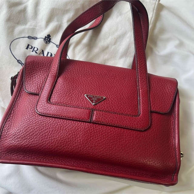 PRADA - プラダ♡レザーハンドバッグ♡リボンの通販 by C's shop