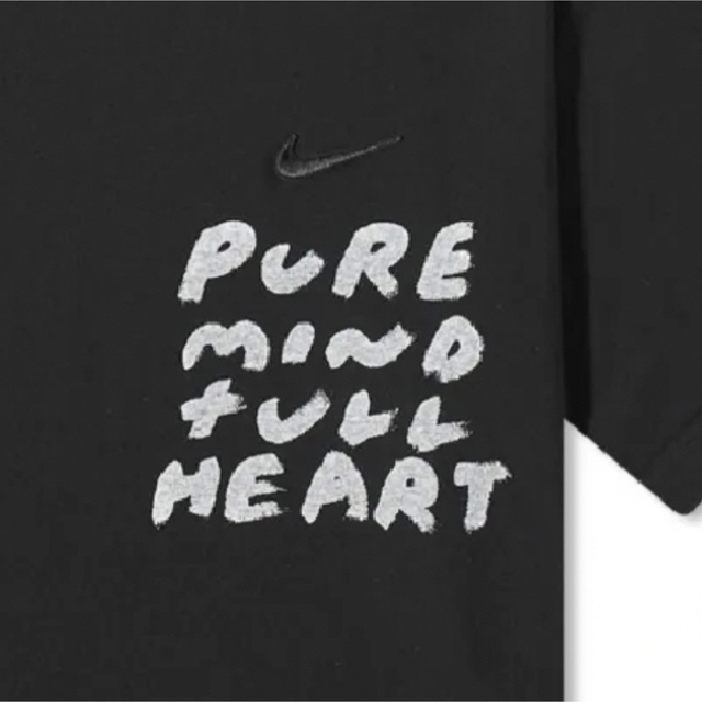 ブラックコムデギャルソン NIKE メッセージ ペイント ビッグ Tシャツ S