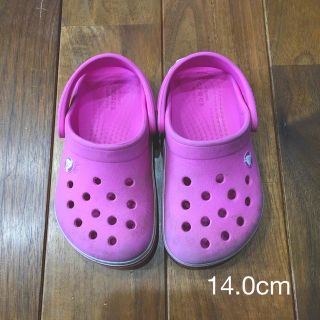 クロックス(crocs)のcrocs  14.0cm  アクセサリー付き(サンダル)