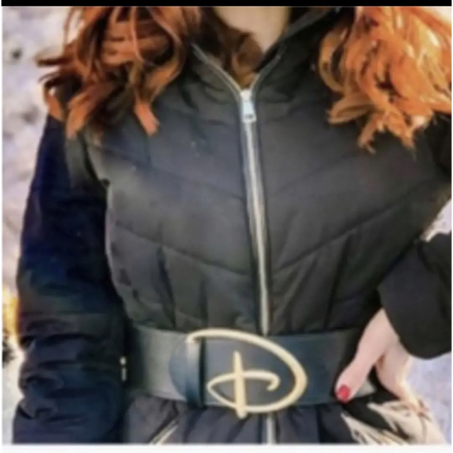 Disney(ディズニー)のディズニー　Dロゴ　ベルト　シルバー　S レディースのファッション小物(ベルト)の商品写真