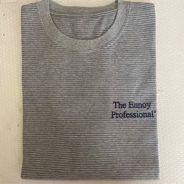 ENNOY ボーダー tシャツ M グレー 超人気の 35%割引 www.toyotec.com