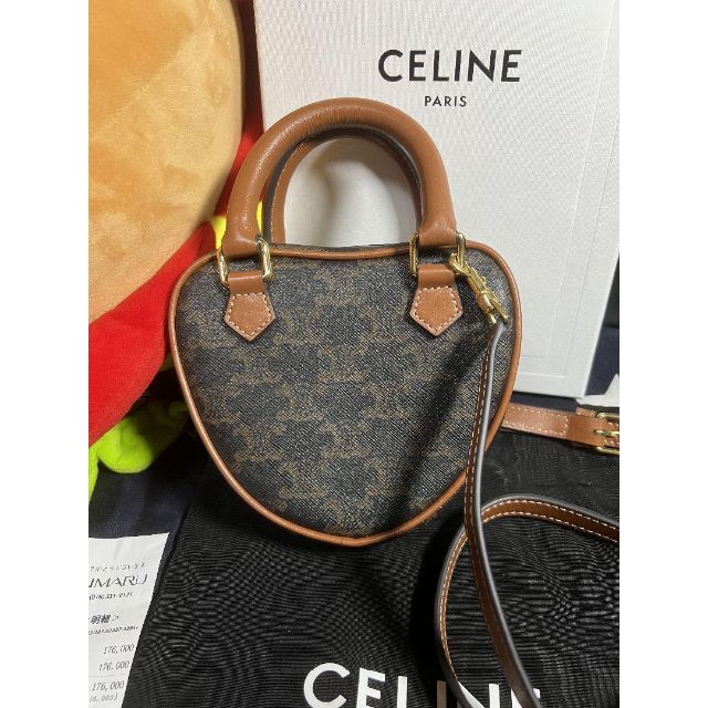 CELINE トリオンフ ハート ロゴ ショルダーバッグ | www.jarussi.com.br