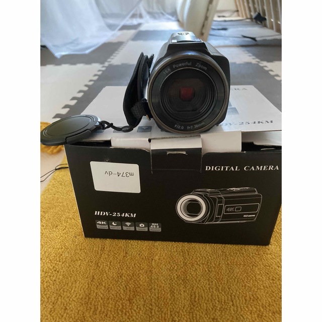 大人女性の ビデオカメラ 4K SDカード 広角撮影 HDV-254KM ビデオ