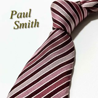 ポールスミス(Paul Smith)の【美品】ポールスミス ネクタイ マルチストライプ柄 シルク100%(ネクタイ)