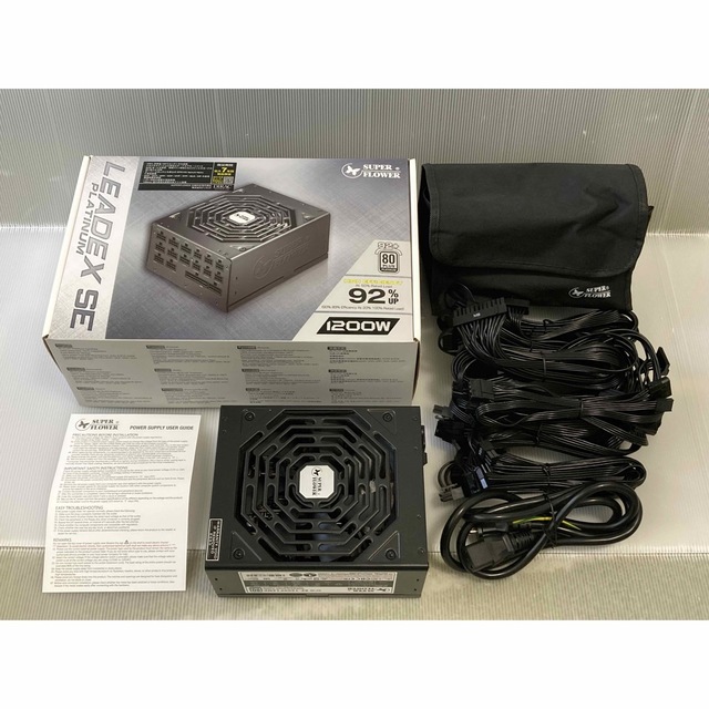 ATX電源 1200W LEADEX PLATINUM SE1200W-BK - PCパーツ