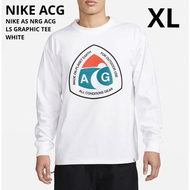 NIKE AS NRG ACG LS GRAPHIC TEE WHITE