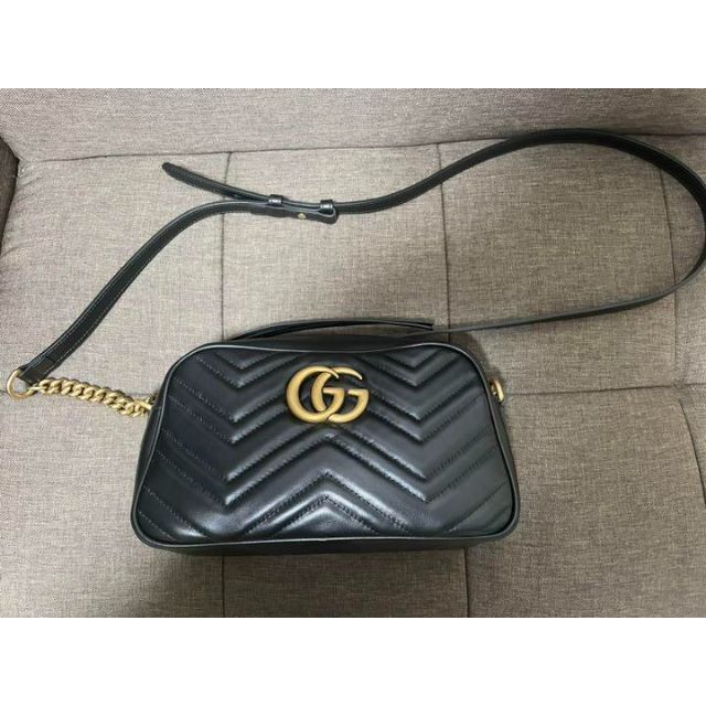 GUCCI】GGマーモントキルティングスモールショルダーバッグ 【国産