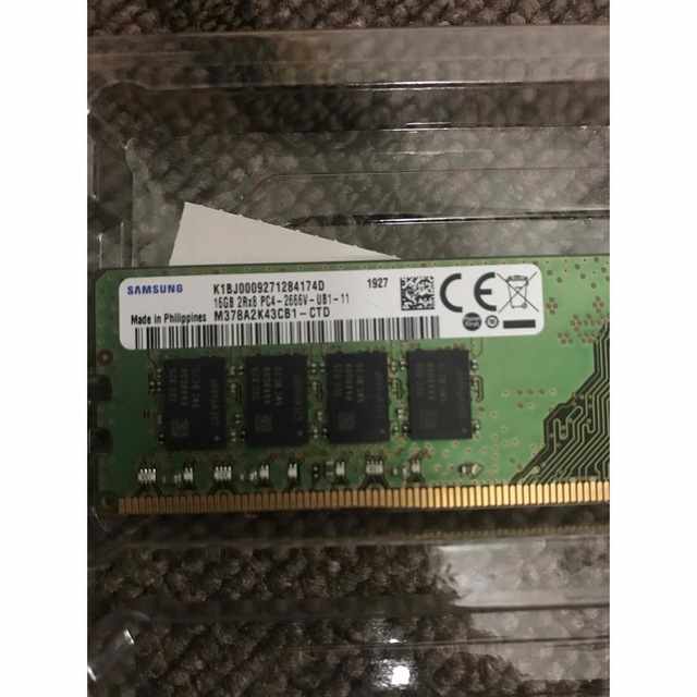 SAMSUNG DDR4-3200 16GB(8GB x 2) 新品PC取出し品