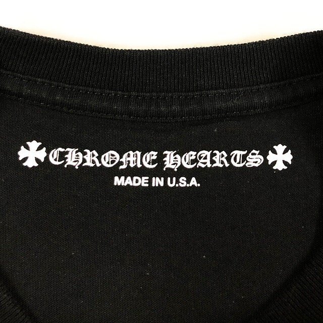 CHROME HEARTS クロムハーツ × MATTY BOY マッティボーイ アメリカ 星条旗 Tシャツ 半袖 黒  サイズL 海外正規品 / 30807