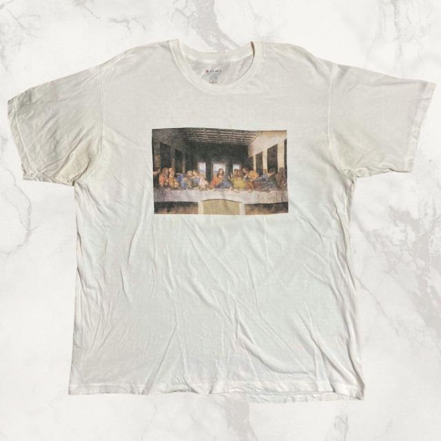 JKX  ビンテージ   白 最後の晩餐　キリスト　ダヴィンチ Tシャツ メンズのトップス(Tシャツ/カットソー(半袖/袖なし))の商品写真