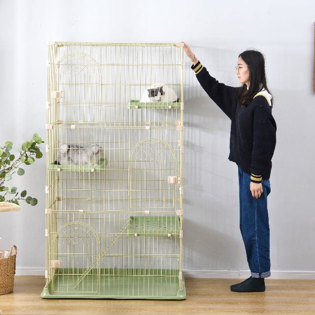 猫 ケージ キャットケージ 3段猫ゲージ おしゃれ キャットハウス【M